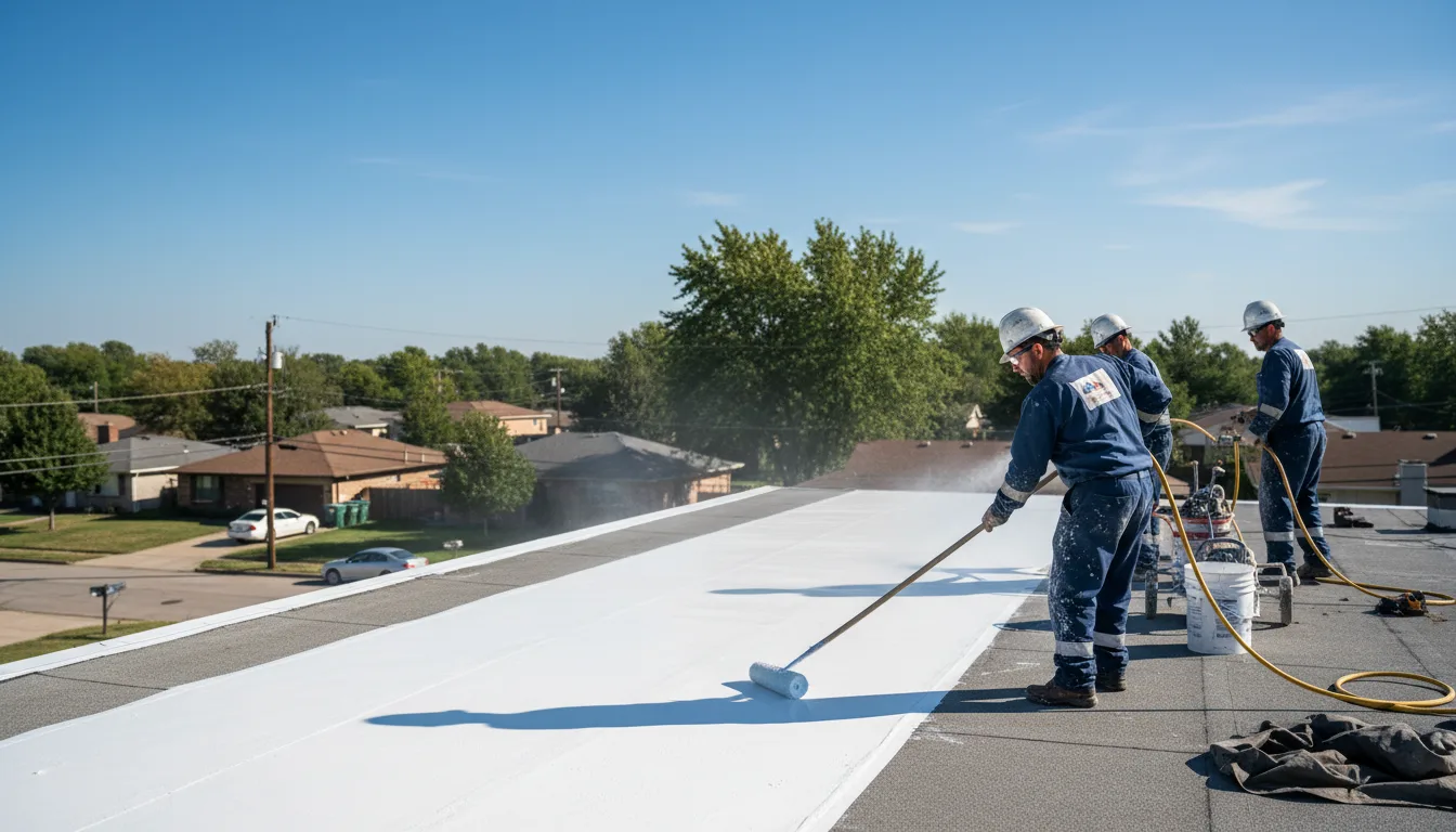 Commercial roof coating in Visalia, CA near me